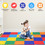 Costway 23159068 58 Inch Toddler Foam Play Mat Baby Folding Activity Floor Mat