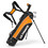 Costway 07164238 Complete Golf Club Set for Children Age 8-10-Orange