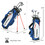 Costway 42076519 10 Pieces Men's Complete Golf Clubs Package Set with Alloy Driver