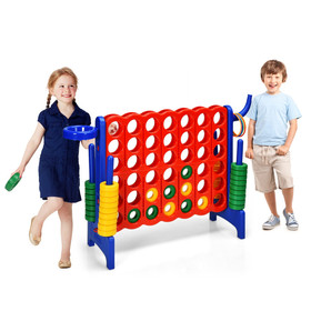 Costway 72389164 2.5Ft 4-to-Score Giant Game Set-Blue