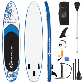 Costway 82547639 11-Feet Inflatable Adjustable Paddle Board with Carry Bag