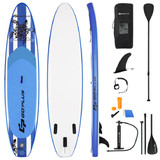 Costway 51936487 11 Feet Inflatable Adjustable Paddle Board with Carry Bag