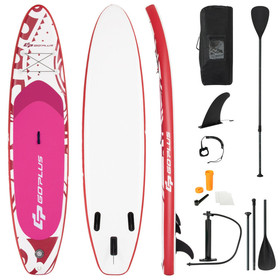 Costway 82790465 11 Feet Inflatable Adjustable Paddle Board with Carry Bag