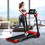 Costway 15460897 2.25 HP Electric Motorized Folding Running Treadmill Machine with LED Display-Red