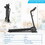 Costway 57420396 1.0 HP Electric Mobile Power Foldable Treadmill with Operation Display for Home