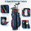 Costway 32618094 9.5 Inch Golf Cart Bag with 14 Way Full-Length Dividers Top Organizer-Black