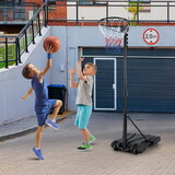 Costway 71459632 8.5 to 10 FT Adjustable Portable Basketball Hoop Stand with Fillable Base and 2 Wheels