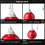 Costway 51673942 18 Inch 110 Pound Heavy Punching Water Aqua Bag with Adjustable Metal Chain-Red
