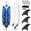 Costway 05429617 6 Feet Surfboard with 3 Detachable Fins-White