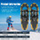 Costway 58724139 4-in-1 Lightweight Terrain Snowshoes with Flexible Pivot System-21 inches