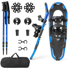Costway 69457318 21/25/30 Inch Lightweight Terrain Snowshoes with Flexible Pivot System-21 inches