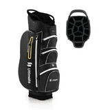 Costway 9.5 Inch Lightweight Golf Cart Bag with 15 Way Top Dividers-Black