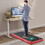 Costway 18732649 2.25HP 2 in 1 Folding Treadmill with APP Speaker Remote Control-Red