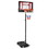 Costway 58264719 4.3-8.2 FT Portable Basketball Hoop with Adjustable Height and Wheels-Red