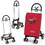 Costway 63192745 Folding Shopping Cart Utility Hand Truck with Rolling Swivel Wheels-Red