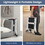 Costway 89234175 Folding 2 Step Ladder wiht Anti-Slip Pedal and Large Foot Pads-Black & White