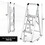 Costway 85327694 3-Step Ladder Aluminum Folding Step Stool with Non-Slip Pedal and Footpads-Sliver