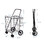 Costway 59730421 Folding Shopping Cart for Laundry with Swiveling Wheels & Dual Storage Baskets-Black