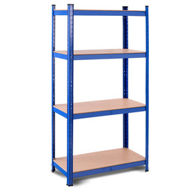 Costway 89045173 Adjustable Heavy Duty 4 Level Garage Tool Shelf Storage-Blue
