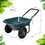 Costway 90472165 2 Tire Wheelbarrow Garden Cart Heavy-duty Dolly Utility Cart-Green