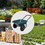 Costway 90472165 2 Tire Wheelbarrow Garden Cart Heavy-duty Dolly Utility Cart-Green