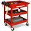 Costway 79530421 Rolling Tool Cart Mechanic Cabinet Storage ToolBox Organizer with Drawer-Red