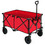 Costway 07634218 Outdoor Folding Wagon Cart with Adjustable Handle and Universal Wheels-Red