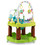 Costway 28549163 3-in-1 Baby Activity Center with 3-position for 0-24 Months-Green