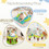 Costway 28549163 3-in-1 Baby Activity Center with 3-position for 0-24 Months-Green