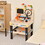Costway 94521738 Pretend Play Workbench with Tools Set and Realistic Accessories
