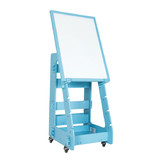 Costway 58297614 Multifunctional Kids' Standing Art Easel with Dry-Erase Board -Blue