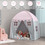 Costway 90281547 Portable Indoor Kids Play Castle Tent-Pink