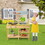 Costway 94312857 Backyard Pretend Play Toy Kitchen with Stove Top
