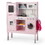 Costway 27915684 Pretend Play Kitchen for Kids with 16 Pieces Accessories-Pink
