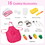 Costway 27915684 Pretend Play Kitchen for Kids with 16 Pieces Accessories-Pink