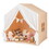 Costway 61329485 Kid's Play Tent with Washable Cotton Mat and Flag Banner-Light Brown