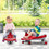 Costway 98351470 Wiggle Car Ride-on Toy with Flashing Wheels-Red
