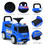 Costway 85143796 Mercedes Benz Kids Ride On Push Licensed Police Car-Blue