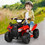 Costway 83156927 6V Kids ATV Quad Electric Ride On Car with LED Light and MP3-Red
