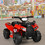 Costway 83156927 6V Kids ATV Quad Electric Ride On Car with LED Light and MP3-Red