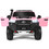 Costway 36498172 2*12V Licensed Toyota Hilux Ride On Truck Car 2-Seater 4WD with Remote Pink