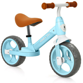 Costway 09834716 Kids Balance Training Bicycle with Adjustable Handlebar and Seat-Blue