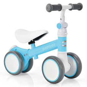 Costway 50738491 Baby Balance Bike with Adjustable seat and Handlebar for 6 - 24 Months-Blue