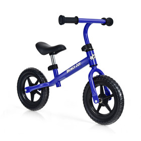 Costway 18465903 Kids No Pedal Balance Bike with Adjustable Handlebar and Seat-Blue