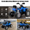 Costway 91287560 12V Kids Ride On ATV 4 Wheeler with MP3 and Headlights-Blue