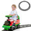 Costway 78465312 6V Electric Kids Ride On Train with 16 Pieces Tracks-Green