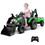Costway 84315927 12V 3 in 1 Kids Ride On Excavator with Shovel Bucket and Music-Green