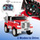 Costway 56973418 12V Licensed Freightliner Kids Ride On Truck Car with Dump Box and Lights -Red