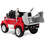 Costway 56973418 12V Licensed Freightliner Kids Ride On Truck Car with Dump Box and Lights -Red