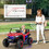 Costway 26851749 12V 2-Seater Kids Ride on UTV with Slow Start Function Music-Red